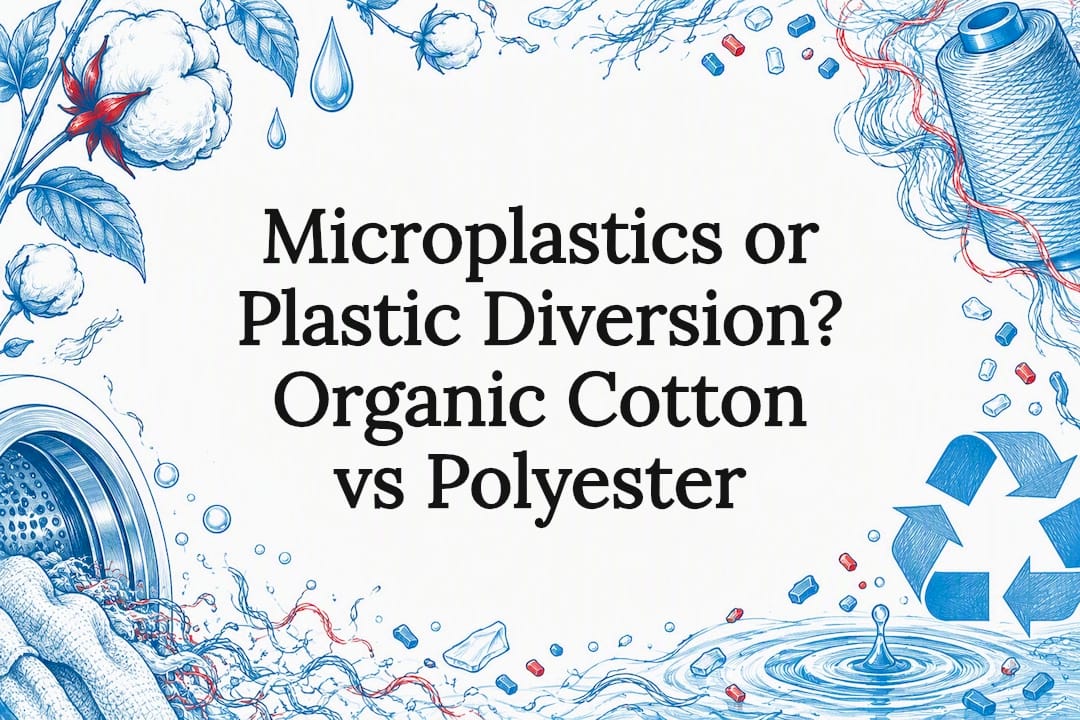 Cotton and polyester sustainability title card