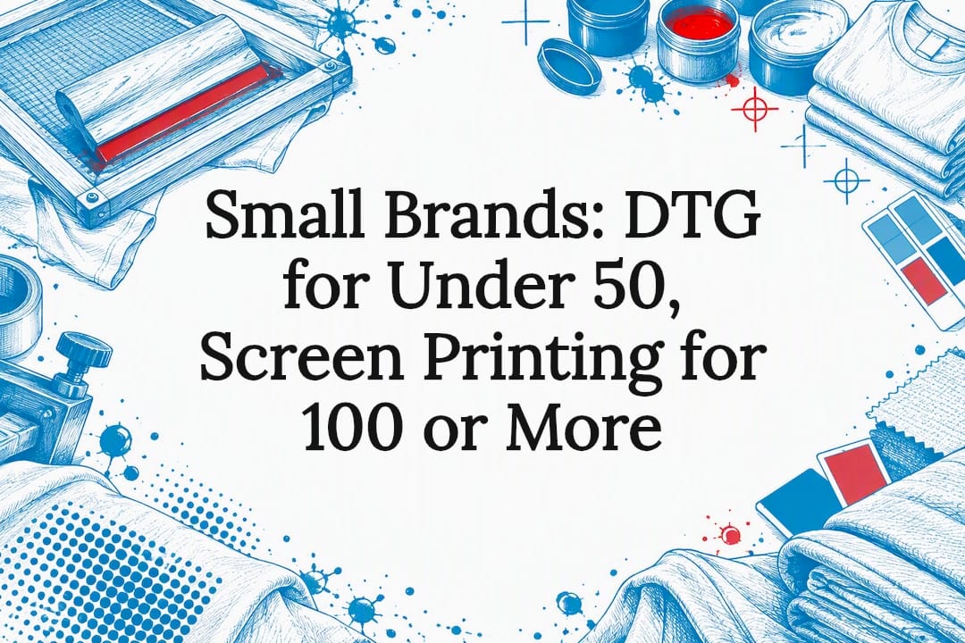 Decorative DTG and screen printing title card