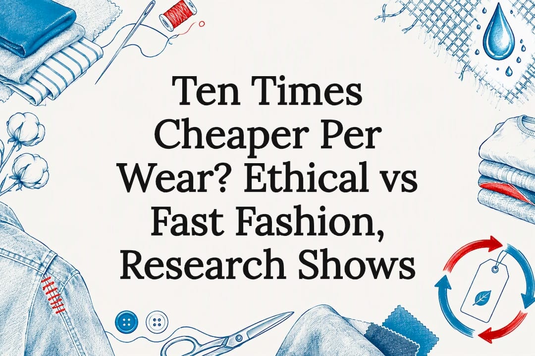 Ethical fashion title card illustration